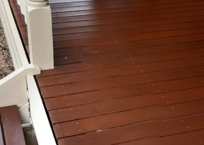 Painting wooden deck