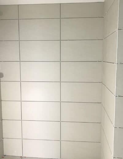 Tiling a shower